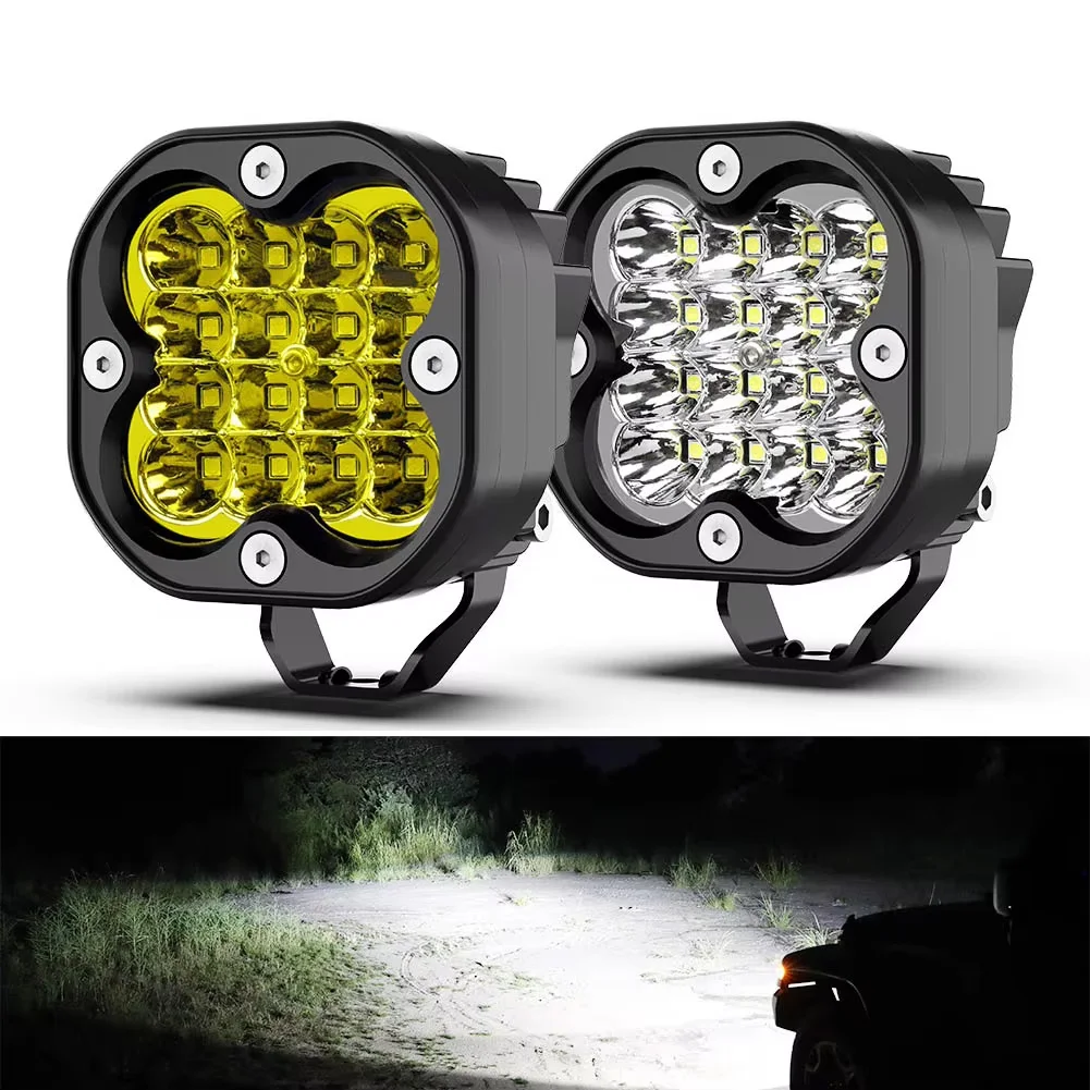 

1/2 Pcs 3 Inch Led Work Light Bar 12V Spotlights 4x4 Offroad Accessories LED Headlights Fog Lamp For Motorcycle Jeep Truck ATV