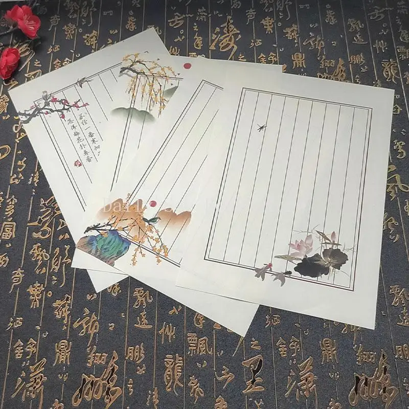 Chinese Stijl, Bekentenis Briefpapier, Retro Romantische Liefdesbrief Briefpapier