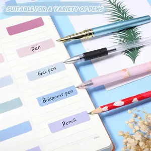 Sticky Index -Aufkleber -Registerkarten, Flag -Beschriftungen wiederverwendbarer Datei für die Bibel, leichte Farben, 3 Größen 6 Farben, 420pcs 8 Hauptaufkleber des Verkaufsbikes - №4