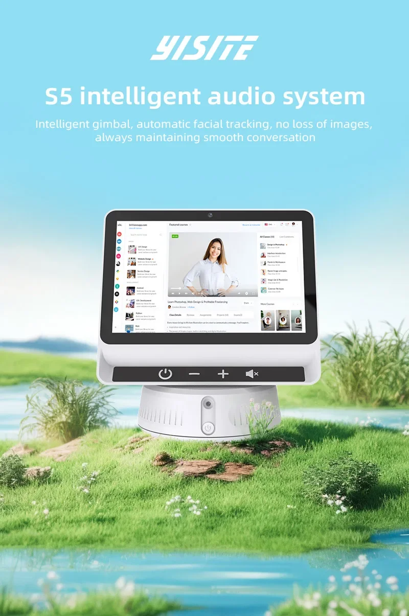 The latest 2024 smart speaker has a 10.1-inch large touch screen with Android 13 system and supports SIM card expansion