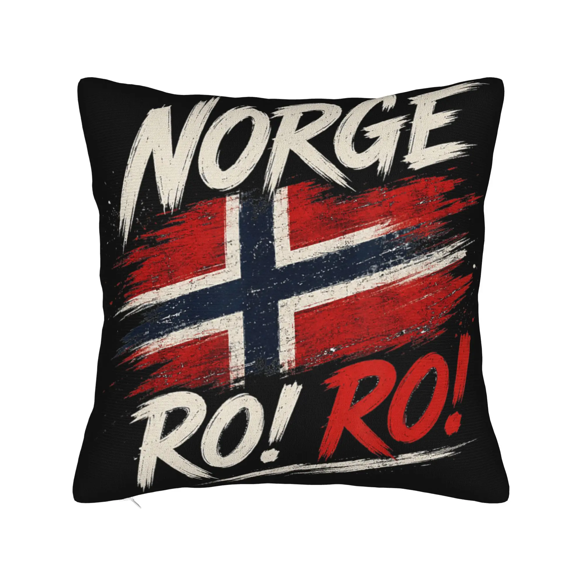 Pillow Case Norge Ro Ro Norway Flag Norwegian Pride Football Soft  Pillow Cover For Living Room Bed Chair Morden Pillowcases