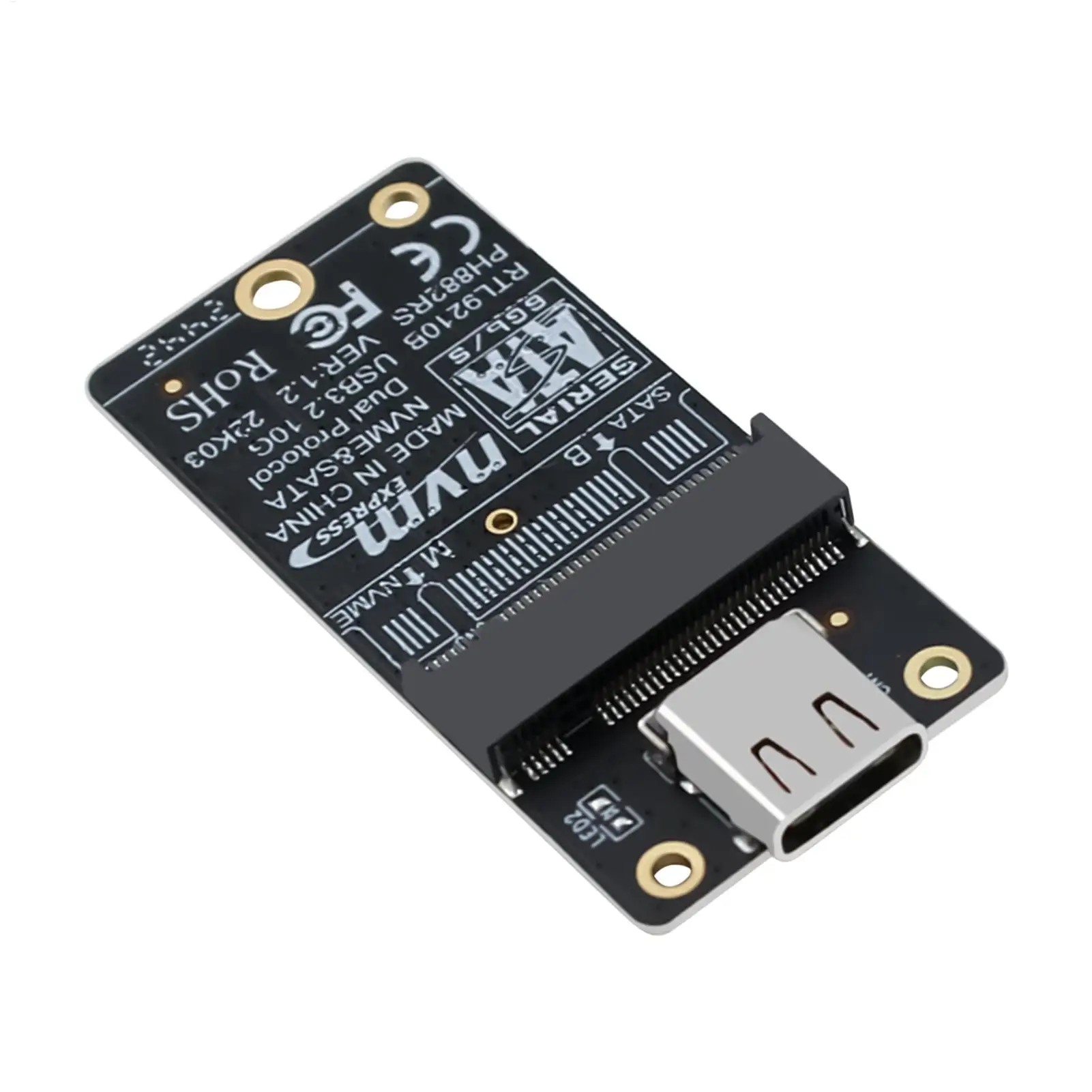 

Жесткий диск M.2 To Type-C Riser Card 10 Гбит/с Серверный жесткий диск для модификации компьютера Ноутбук Эффективное рассеивание тепла