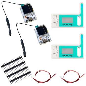 2Sets ESP32 LoRa V3 개발 보드 868MHz 915MHz SX1262 Arduino IOT Meshtastic 용 0.96 인치 OLED 디스플레이 BT WIFI Lora 키트