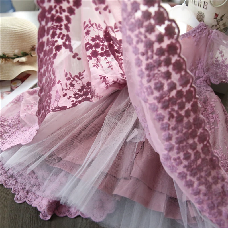 Lace Girls Dress Casual Costume For Girls Clothes 3 4 5 6 7 8 Years Little Princess Dress For Girls Party Frock Children Dresses