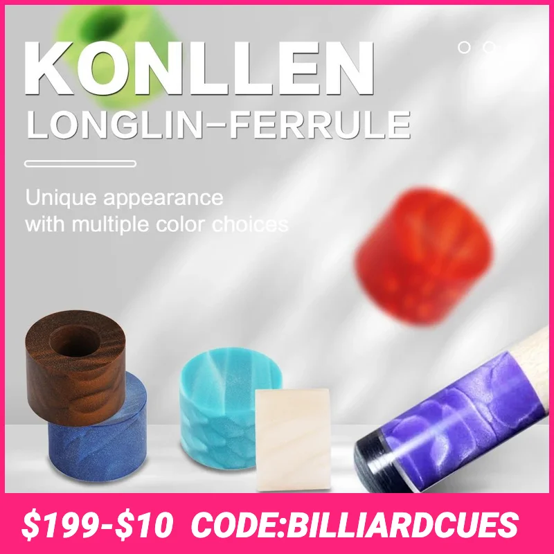 

Konllen Juma Dragon Carom Cue Ferrule Height 10mm Tip 14.5mm Billiard Pool Ferrule Professional Durability Billiard Ferrule