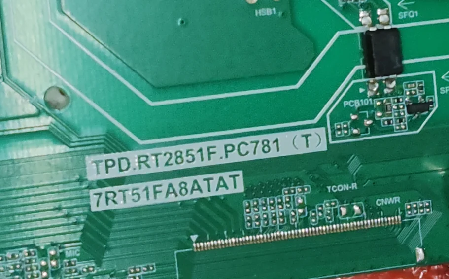 TPD.RT2851F.PC781(T) 7RT51FA8ATAT Placa base para TV LED, 3 interfaces diferentes, verifique con cuidado