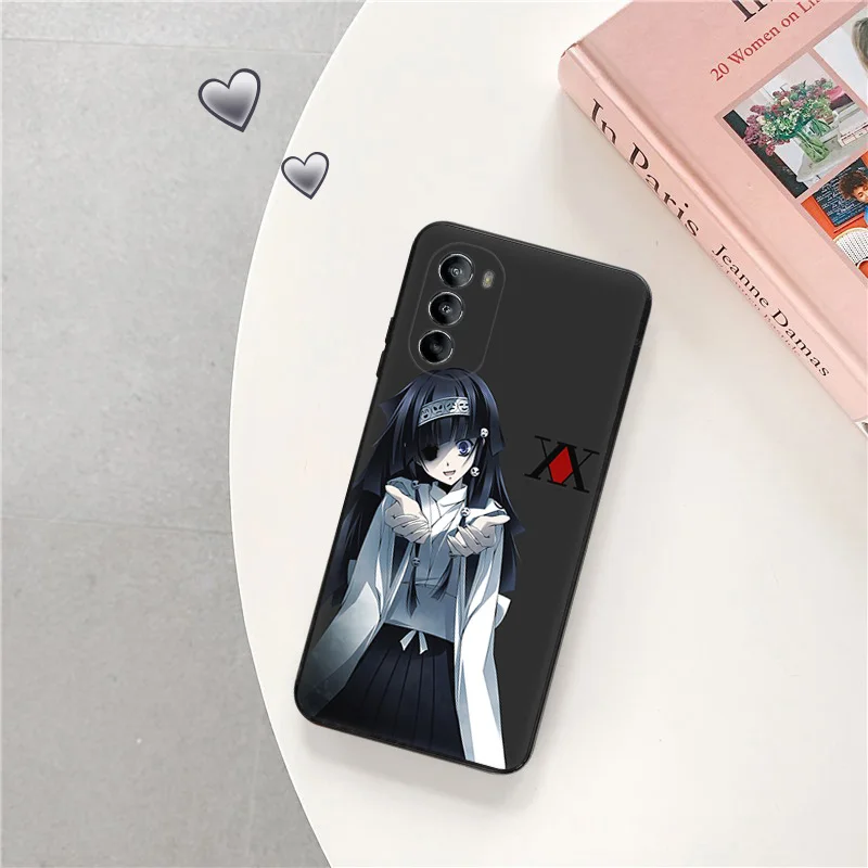 Phone Case For Moto G71 G73 G72 G53 G52 G32 G22 G60 G51 G50 G31 30 G9 Hunter X Hunter Killua-Zoldyck Black Soft Protective Cover