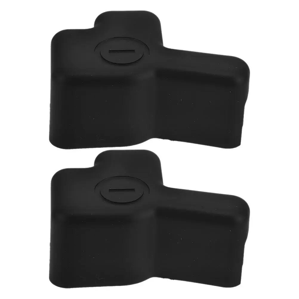 2Pcs Car Battery Terminal Protector Covers Waterproof Negative Battery Terminal Cover Replacement Compatible Waterproof