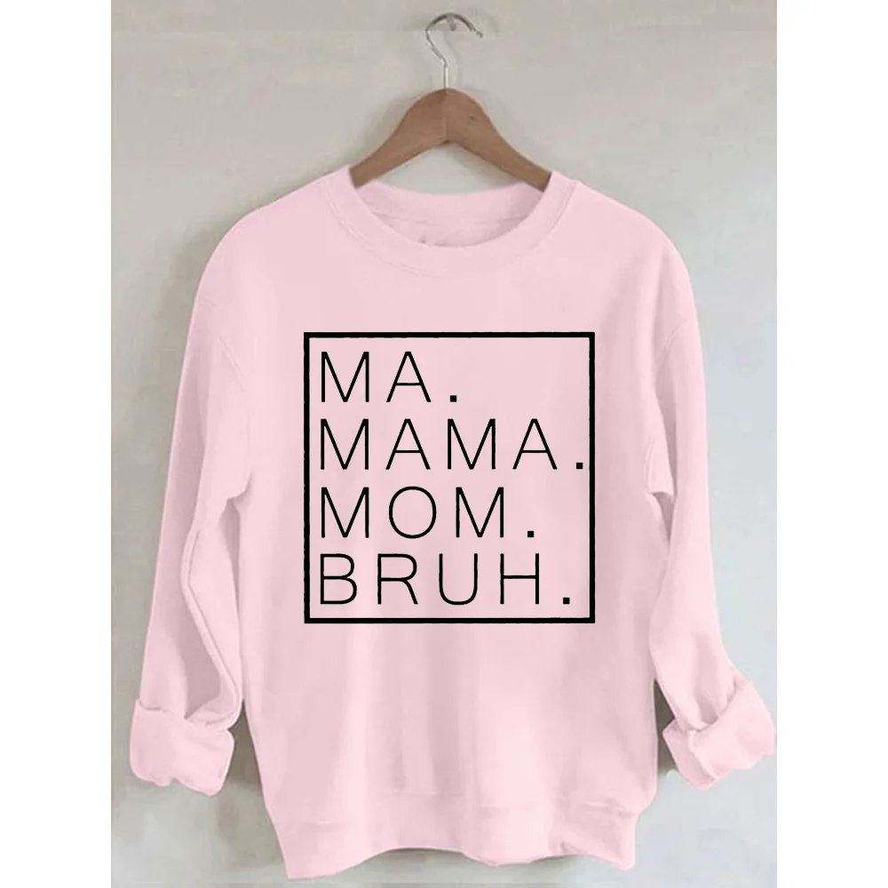 Imagem -02 - Mama Mãe Bruh Camisola de Manga Longa para Mulheres Rheaclots ma