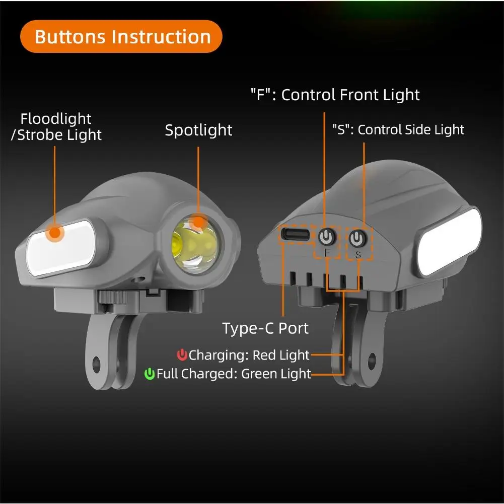 كشاف/أضواء ستروب لـ Dji Mini 5 Pro، متوافقة مع الأجهزة مثل Insta360 Go 3s/Go 3، Go Ultra، Osmo Nano Hosts #2