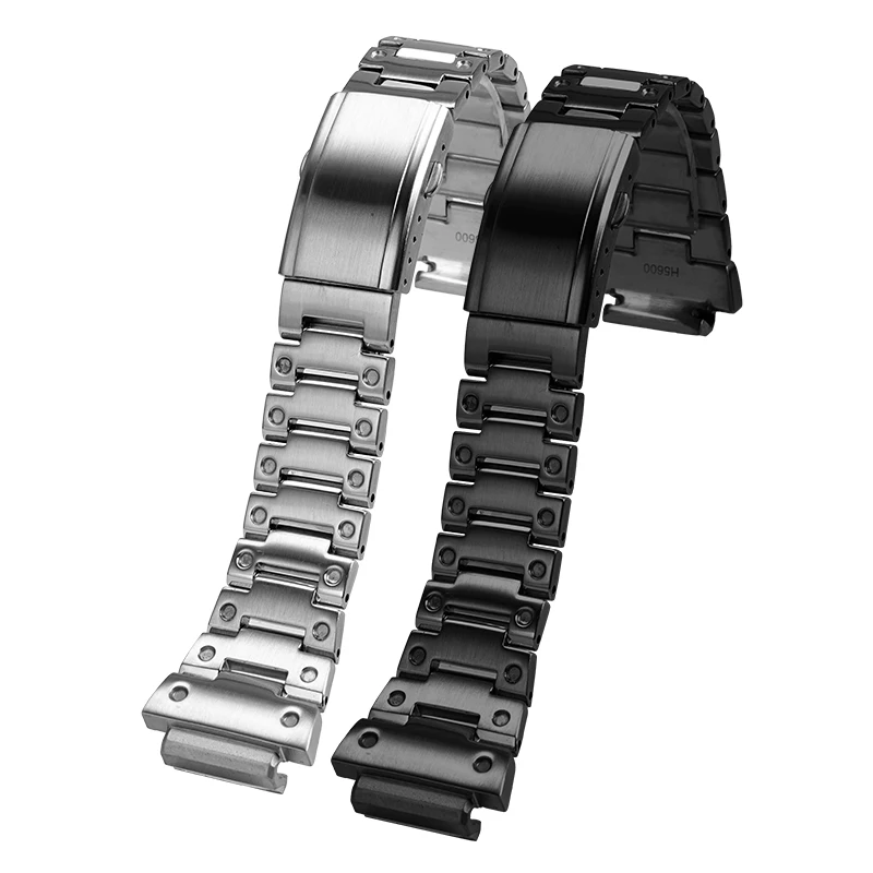 Pulseira de relógio de aço inoxidável sólido + moldura para Casio G-SHOCK DW-H5600 DWH5600 |   Monitor de taxa |   Pulseira de metal de reposição