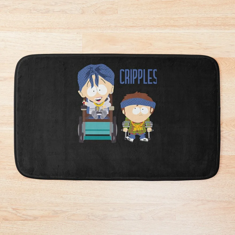 

South Park Jimmy and Timmy CRIPPLES Classic T-Shirt Bath Mat Bathroom Carpet Entrance Door Rug Bathroom DoorFor The Door Mat