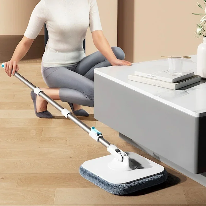 Flatbed Spin Mop and Bucket Set Clean Water & Sewage Separation Mop Floor Clean Household Cleaning Tools and Its Mop Accessories