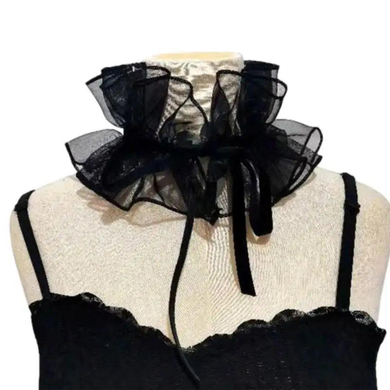 39BB أورجانيزا من طوق الفتيات عصر النهضة الشديدة في الفيكتوري طوق البالير في العصور الوسطى من طوق شال #3