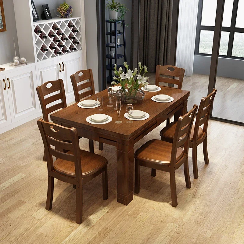 57.1 Inches Sedentary Dining Tables Brief Wood Kitchen Rectangle Dining Tables Living Room Tavolo Da Pranzo Home Furniture