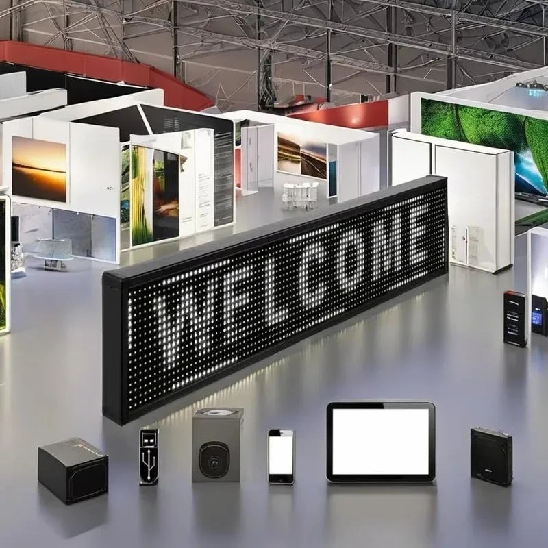 White Red Green RGB LED Digital Billboard Outdoor Programmable Touch Screen 800cd Brightness for Shopping Mall Retail