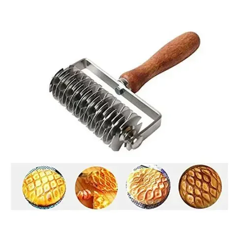 Stainless Steel Lattice Cutter Roller Pastry Bread Pizza Wheel Pie Dough DIY Bakeware cake board bakery cocina accesorio