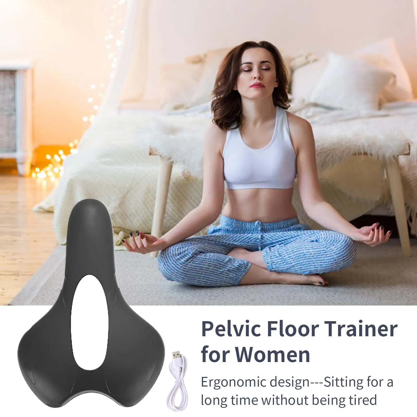 Pelvic Floor Exercise Devices Rechargeable Pelvic Muscle Trainer Women Stimulator Massager Health Recovery For Pregnancy