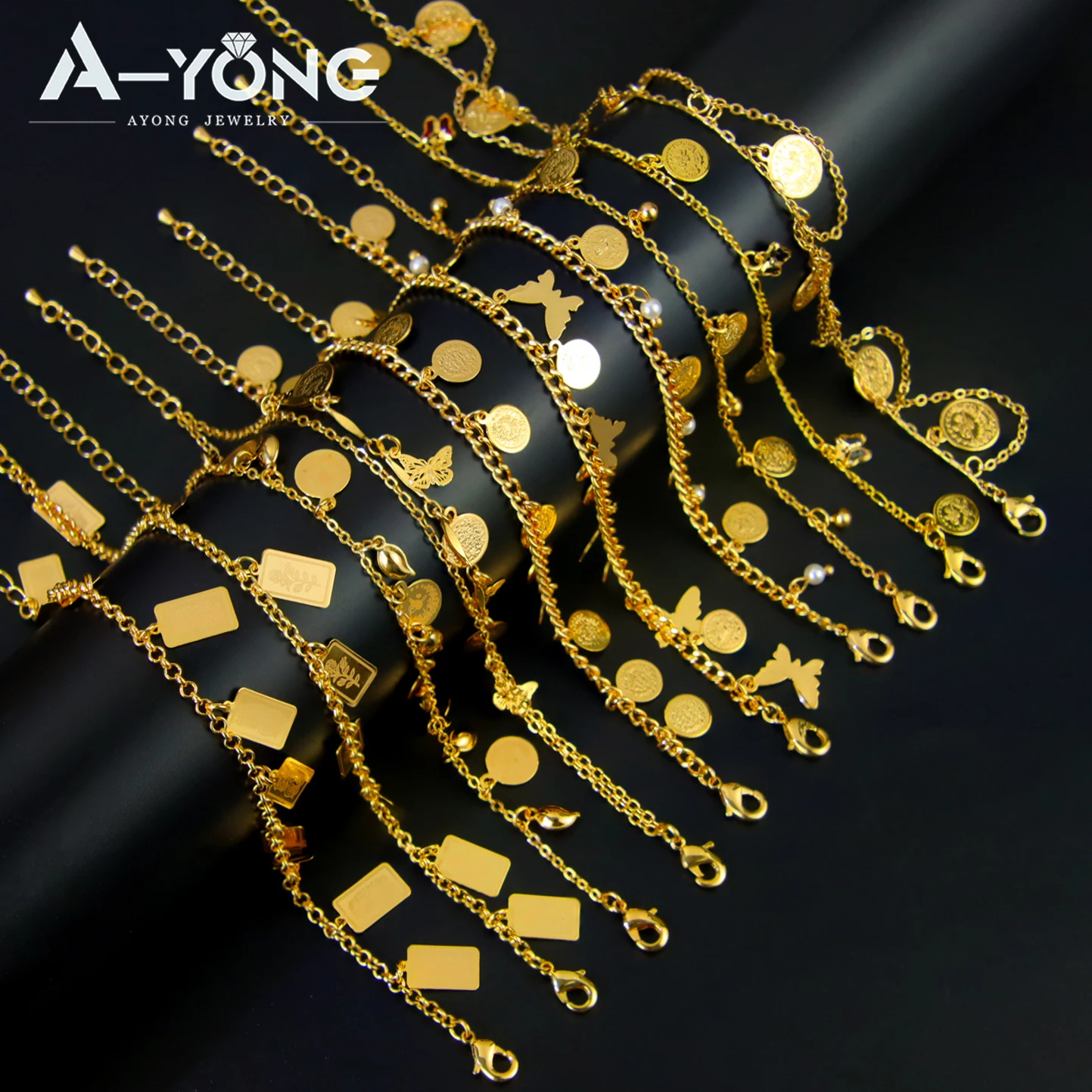 Arabische Mode Fußkettchen 21k Vergoldet Türkische Münzen Vintage Fußarmband Nigeria Islamischer Frauen Brautschmuck – Detail 6