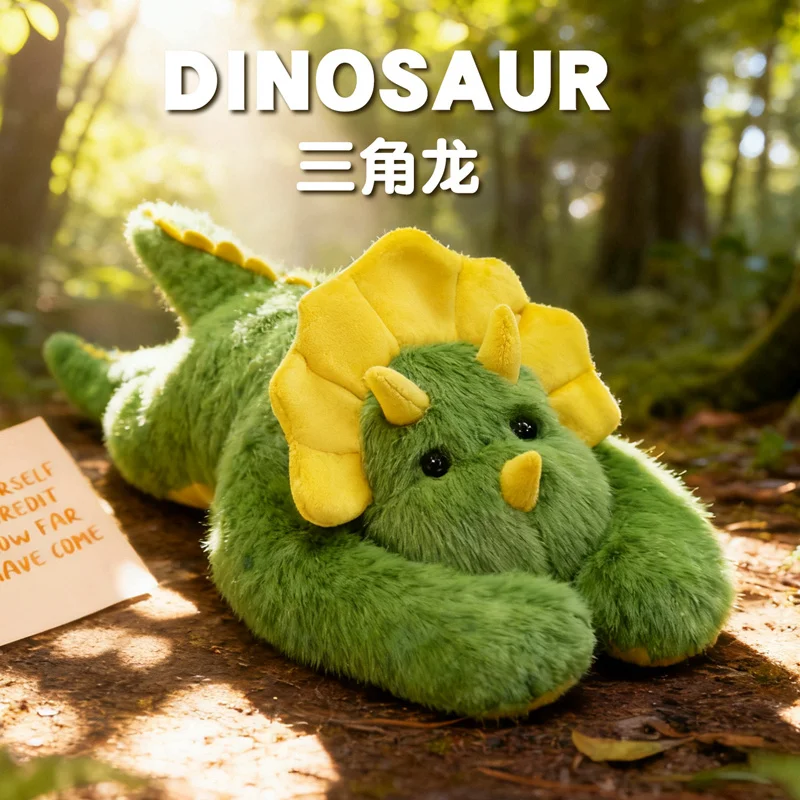 45-65 cm Kawaii Hoge Kwaliteit Bos Dier Pluche Kussen Zacht Liggen Lange Armen Groene Dinosaurus Knuffel Sofa kussen Kid Home Decor