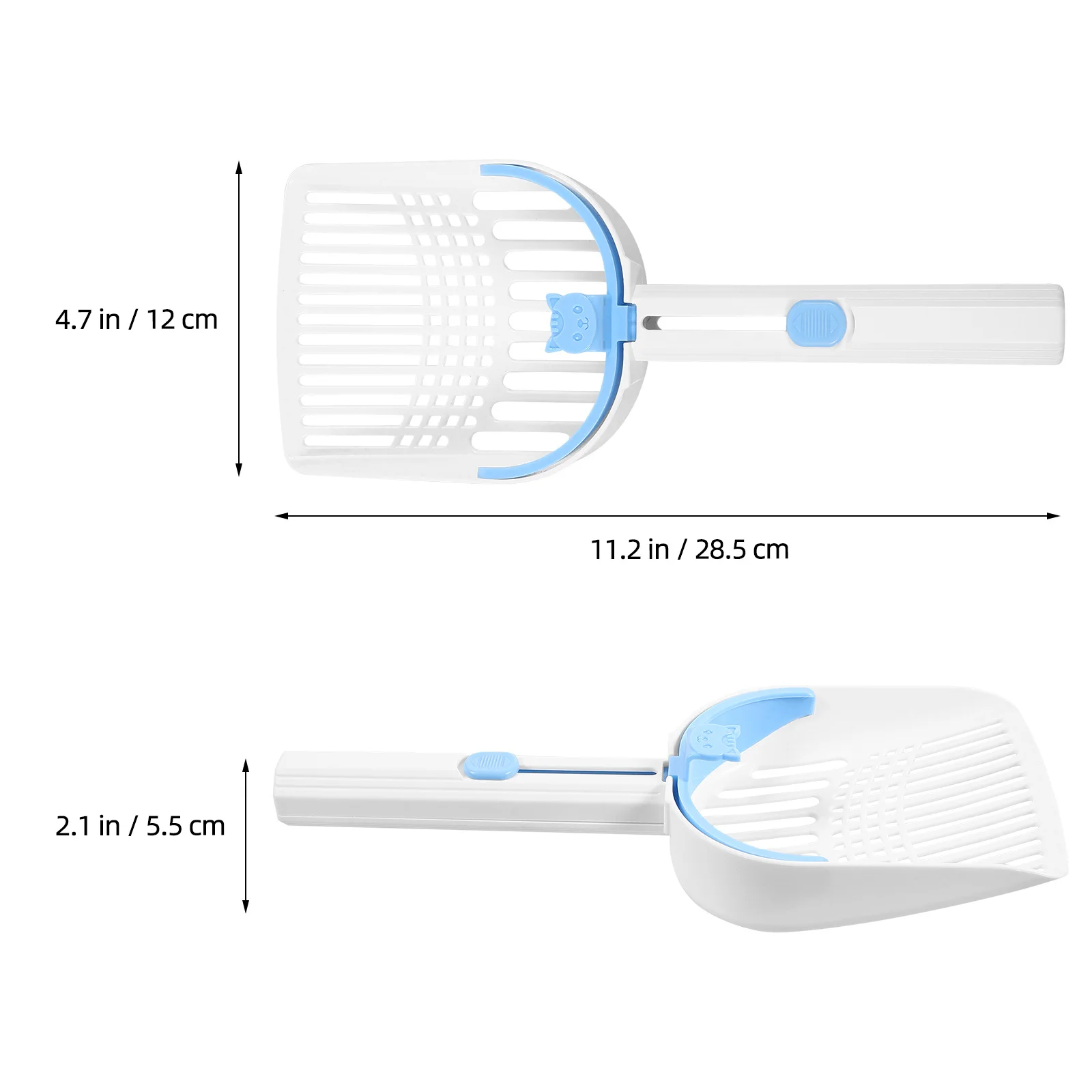 

Large Plastic Cat Litter Scoop Reusable Pet Poop Shovel Easy Filter Sand Sifter Cat Scooper for Litter Box Home Cleaning