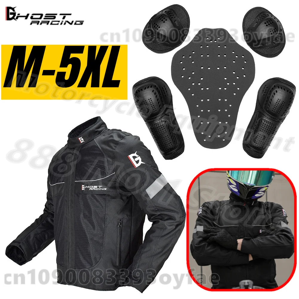 

Motorcycle Riding Suit Men's Racing Jacket Removable Thermal Lining and Anti Fall Motorcycle Off-road Suit for All Seasons