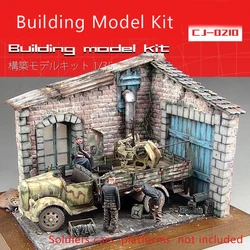 1: 35 Building Assembly Models Building Buildings European Bungalow Structures Sandtable Scenario DIY Hobby Handmade Models