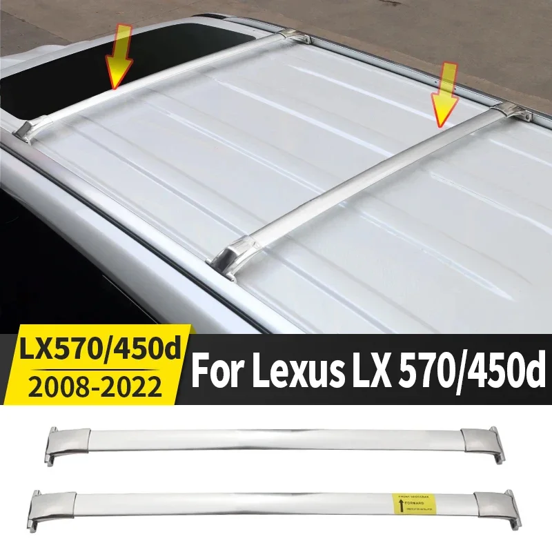 

For Toyota Lexus LX570 LX 570 450d 2008-2022 2021 2020 2019 Roof Rack Cross Bar Upgraded Exterior Decoration Accessories Parts