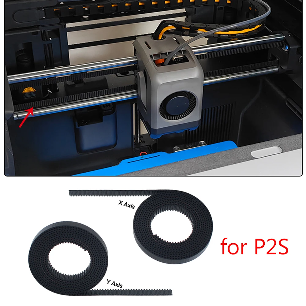 

For P2S FOR 3D Printer Belt Wear Resistant Replacement Parts For 3D Printer XY-Axis Belt Kit Open Timing Belt 3D Printer Parts