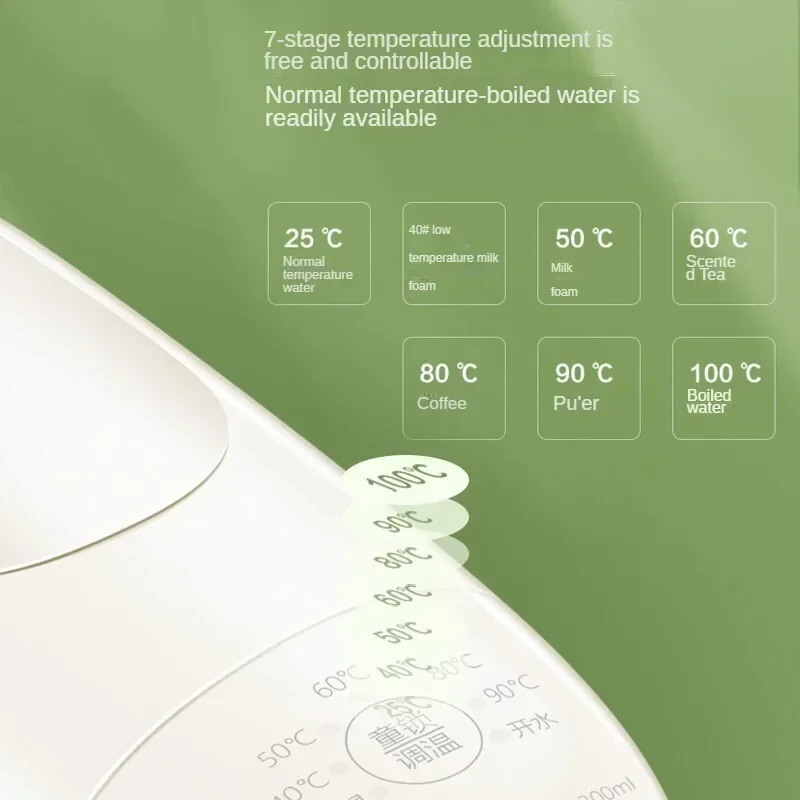 Desktop Instant Hot Water Dispenser 2.8L for Home Office with Multistage Temperature Control and Rapid Heating Insulation