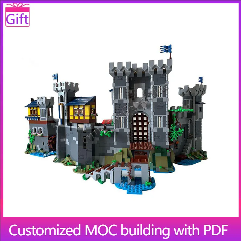 

НОВЫЙ 2689 шт. замок синего рыцаря, модель строительного блока, детская головоломка, сборка, строительные блоки, подарок на Рождество, день рождения, фестиваль