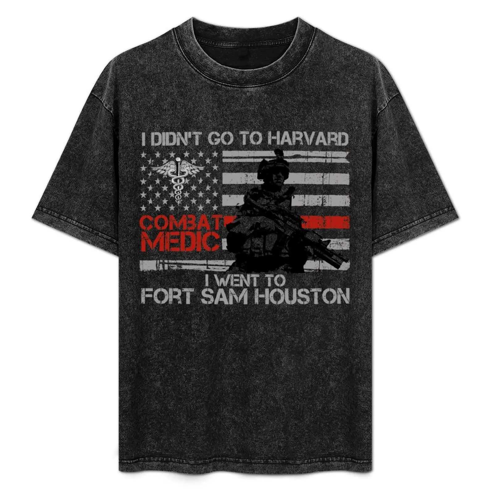 Camiseta I Went To Fort Sam Huston Combat Medic, camiseta informal de manga corta estilo callejero