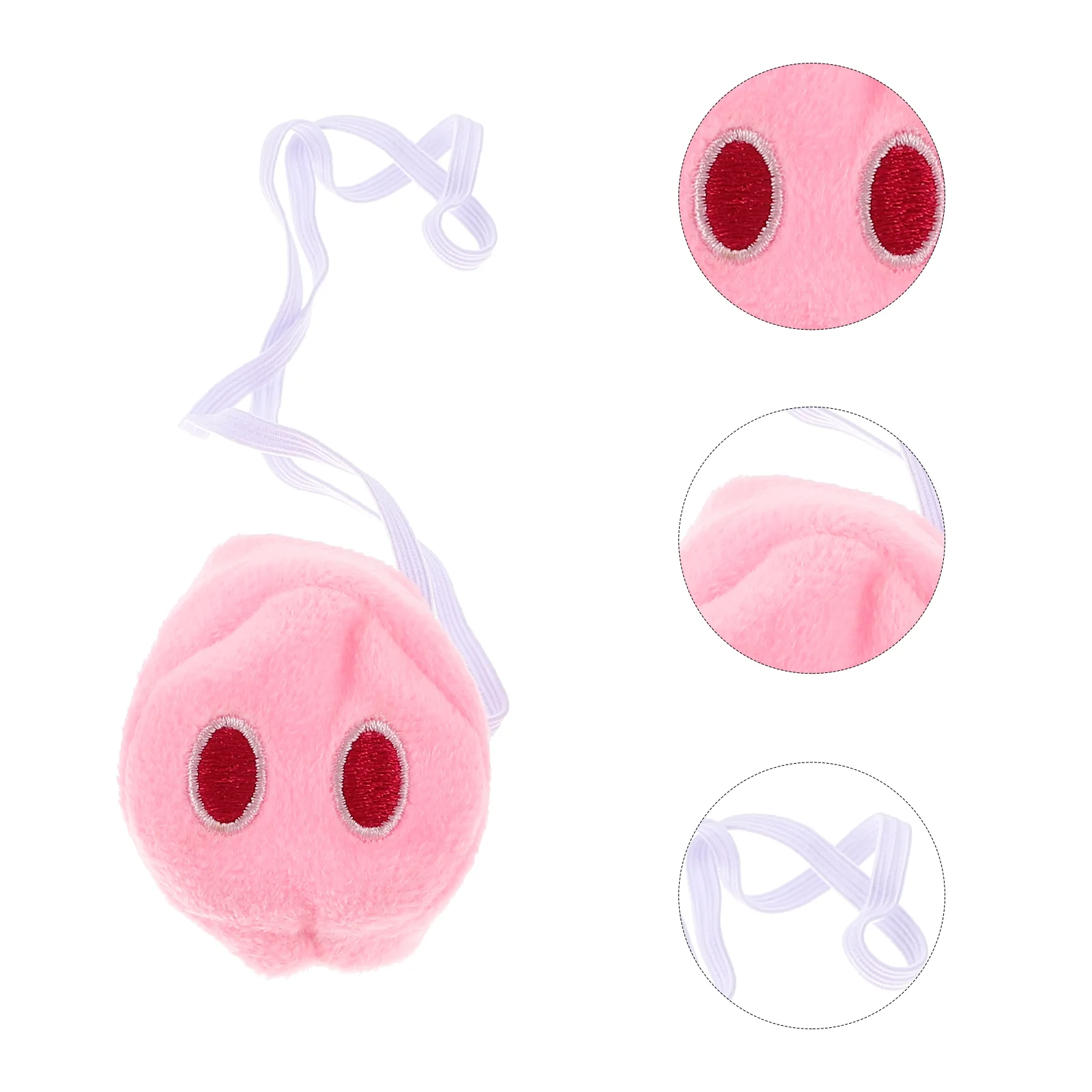 3 Pcs Cosplay Pig Nose Replaceable Fake Animal Pocket Cloth Carnival Baby Bunny Stuffed