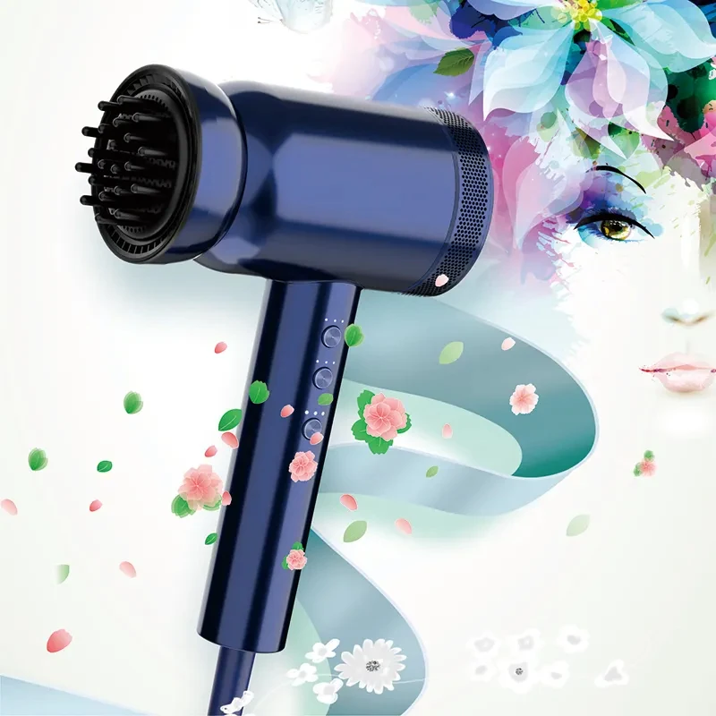 Hair Dryer 1600W High Quality Hyaluronic Acid brushless Negative Ions Portable BLDC Blower Dryer 3 Heat Settings