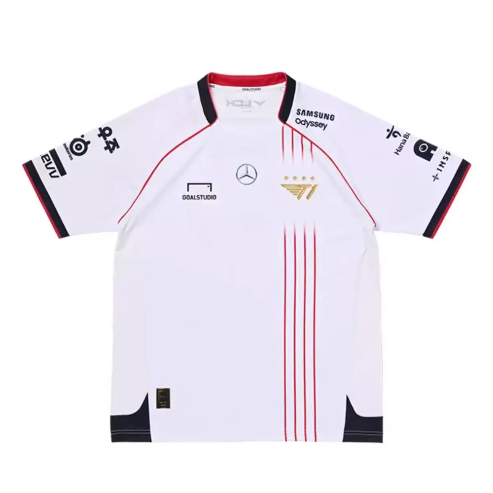 2024 League of Legends LCK Team SKT T1 team uniform Popular 3D printed custom 4-star short-sleeved FAKER fashion fan shirt