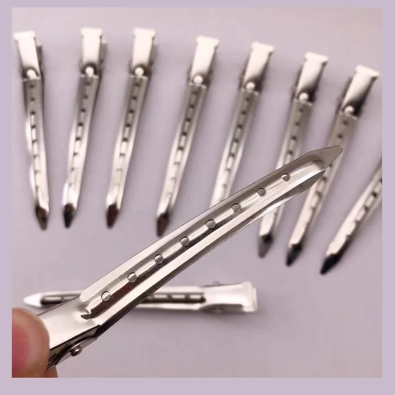 

10pcs Hair Salon Duck Beak Clip Partition Clip Hair Perming Dying Positioning Styling Area Hairdressing Hairpin Clip Tool