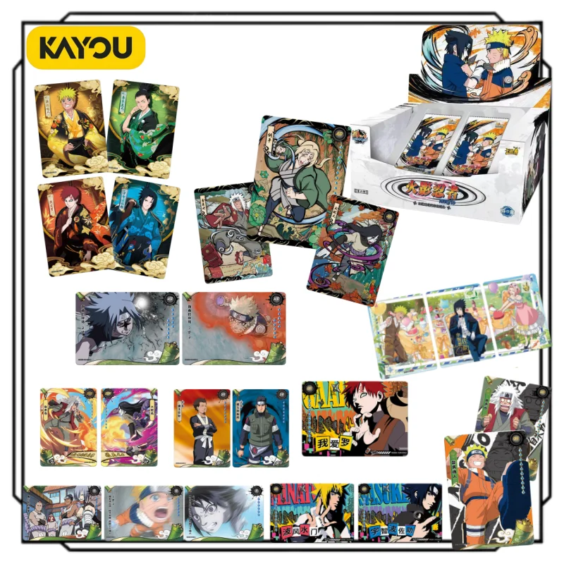 genuine-kayou-naruto-official-trading-cards-chapter-formation-vol8-anime-collectible-card-packs-boys-toy-blind-box-collection