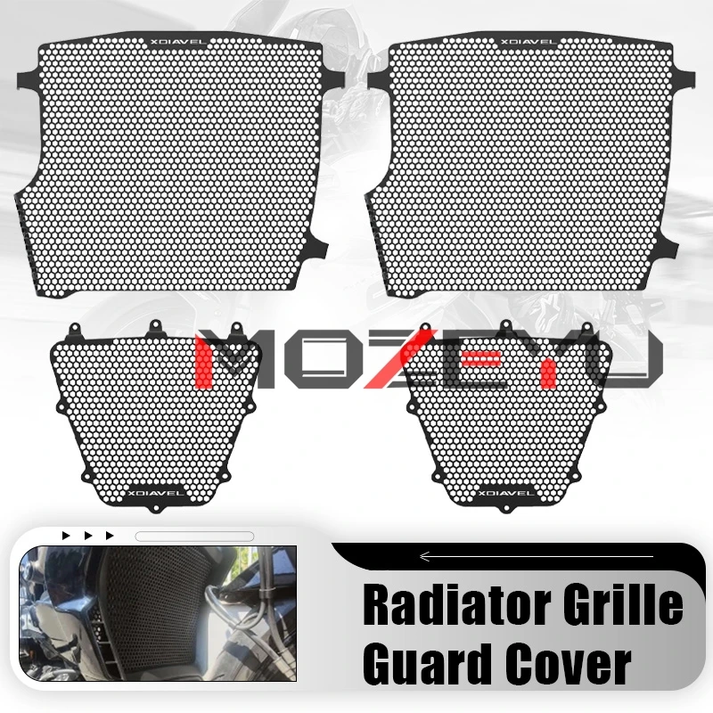 

FOR Ducati X-Diavel XDiavelS XDiavel Dark S 2016-2024 2023 2022 2021 Radiator Grille Guard Covers Oil Cooler Cooling Radiator