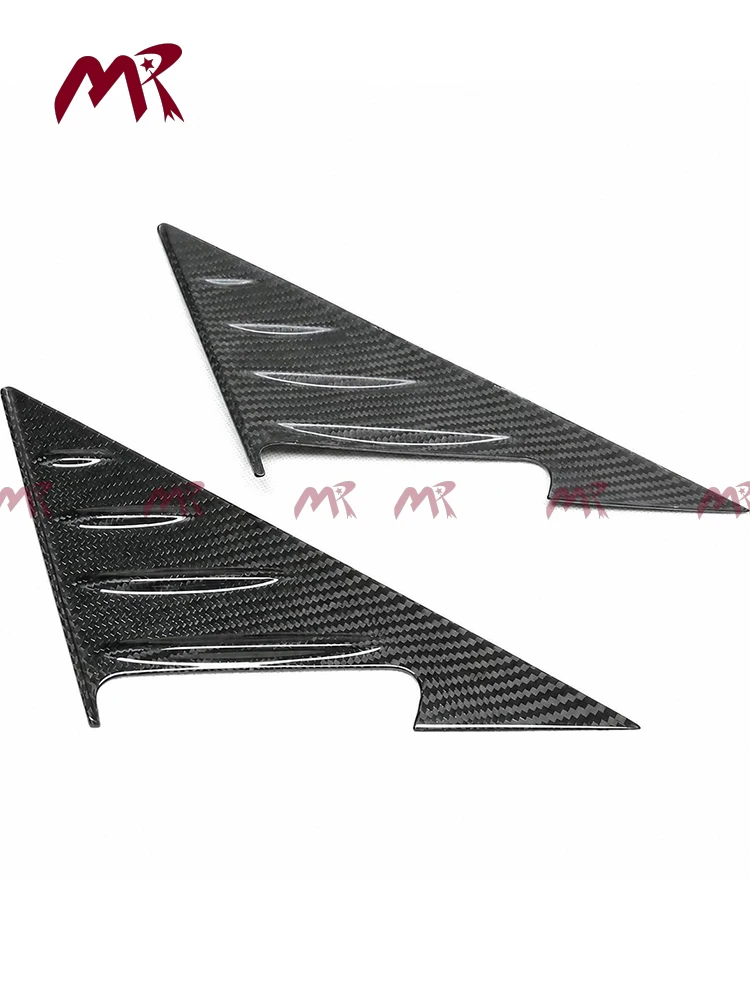 For BMW G87 M2 G42 M240 G82 G22 M4 G80 M3 G20 G28 Dry Carbon Fiber Mirror Side Triangle Spoiler Window Deflector Cover Car Trim