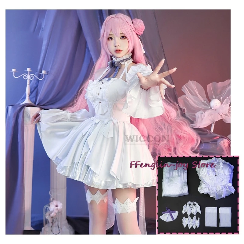 

Dorothy Cosplay Costume Game NIKKE Goddess of Victory Dorothy White Flower Wedding Dress Women Halloween Carnival Suit lolita