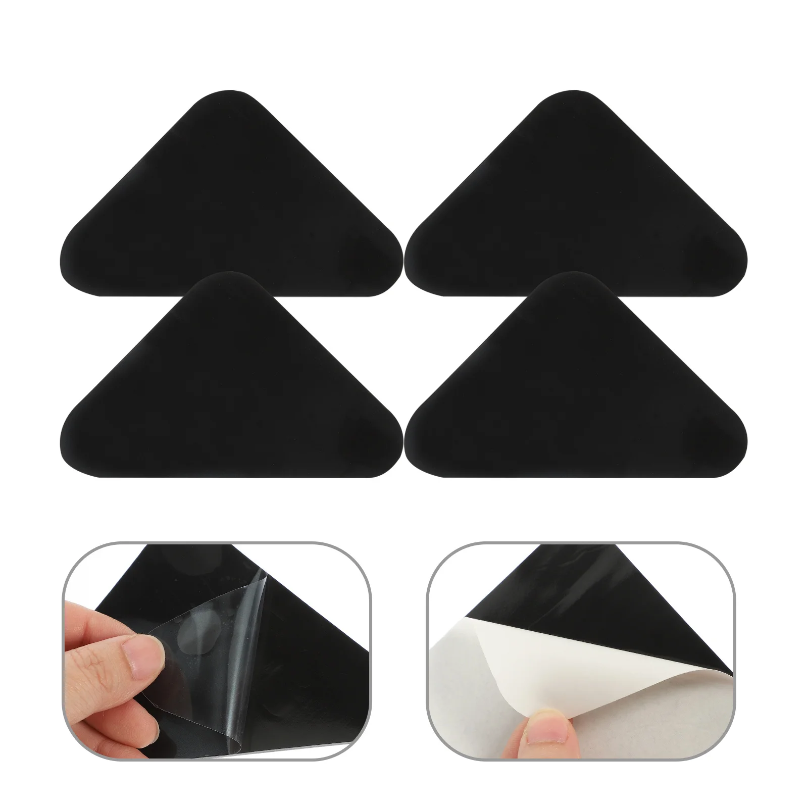 

8Pcs Carpet Non Slip Rug Stickers Anti Curling Gripper Corner Stopper Floor Mat Carpet Tape Rug Non-Slip Stickers