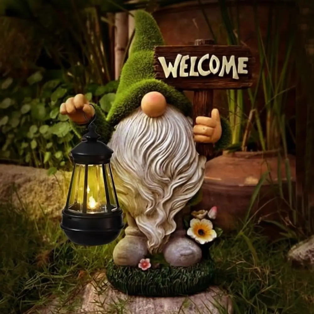 Outdoor Waterproof Solar Lantern Light Decorative Garden Lamp Animal Shape Lighting For Yard Lawn Pathway Camping Decor