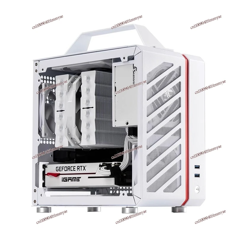 

I5 12600K/12400 Computer Host Without Graphics Card Mini ITX Pure White 14600K Small Sugar Cube Machine