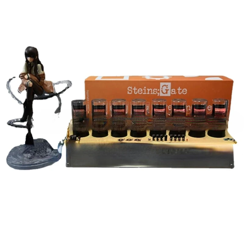 World Line Rate of Change Detector, Nixie Tube Clock,Gate Anime Peripherals / Figure Gift Models, Gifts, Home Decorations