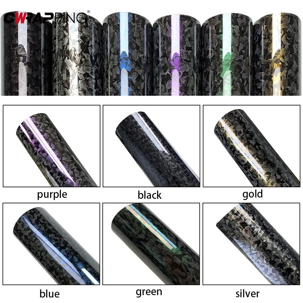 Forged Carbon Film Waterproof Car Wrap Film Motorcycle Stickers for Car Tuning Accessories Body Covering Automotive Vinyl Fiber