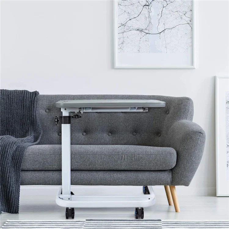 طاولة فوق السرير، طاولة سرير مستشفى قابلة للتعديل مع حامل للاستخدام المنزلي في المستشفى - طريح الفراش وكبار السن والمساعدة في المريض #4