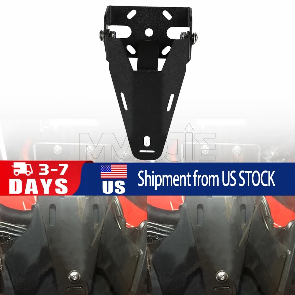 

For Ducati Multistrada 1200 2013 2014 Motorcycle Front Navigation Plate Holder USB Charger Phone Holder GPS Stand Mount Support