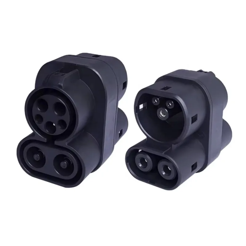 CCS2 Charging Connector EV Charger CCS1 DC Adapters IEC Type 1 To Type 2 Charging Pile To Vehicle End Male Socket Female Plug