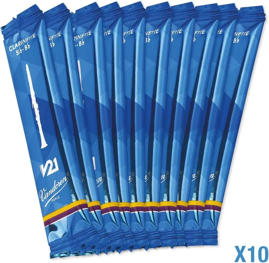 Bb Clarinet V21 Reeds Strength 3, Box of 10 - Premium Quality for Smooth Play