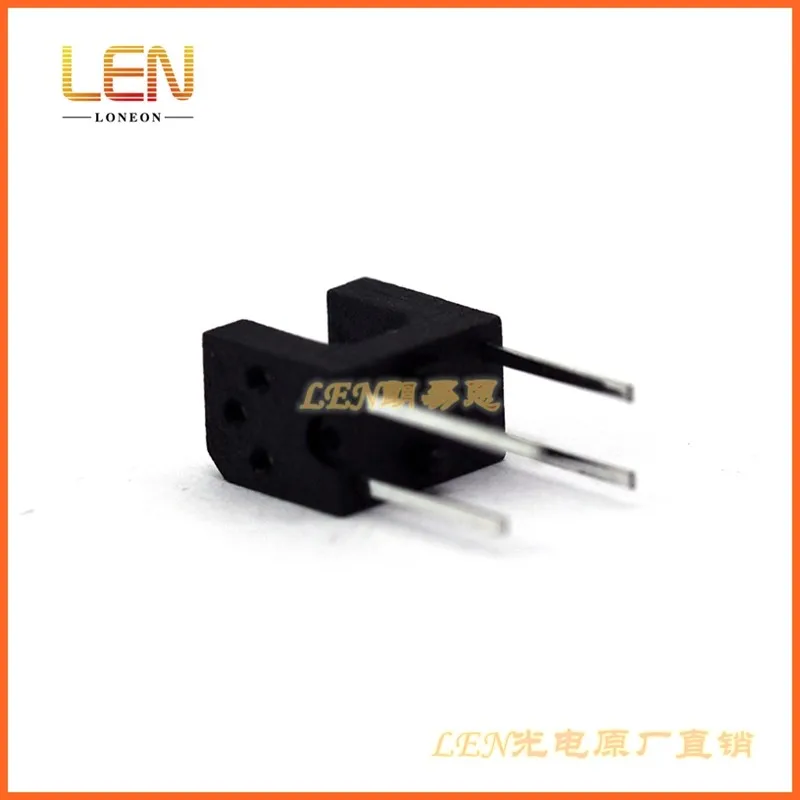 10PCS LEN RPI-352 photoelectric switch ultra-small optocoupler slot sensor transmissive through-beam DIP4 slot width 3mm